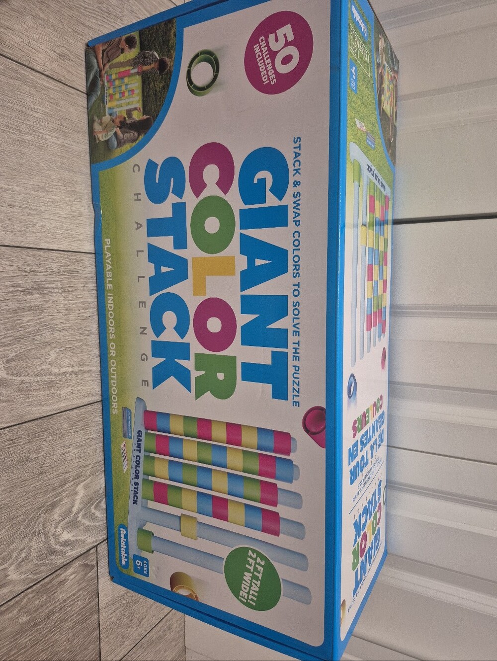 Giant Color Stack Challenge, Strategy Stacking Game - Playable Indoors Outdoors